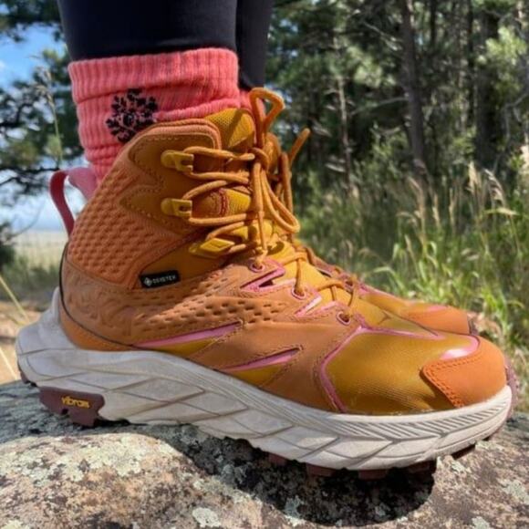 HOKA Anacapa Mid GTX Hiking Boots-Waterproof, Orange, NWT Size 10, No Box, Rare! - Picture 5 of 9